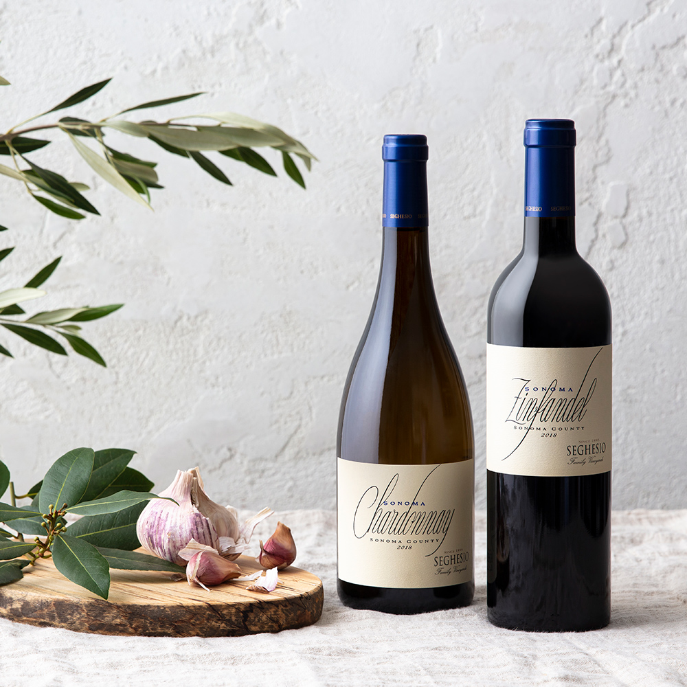 Seghesio Family Vineyards Sonoma Chardonnay and Sonoma Zinfandel